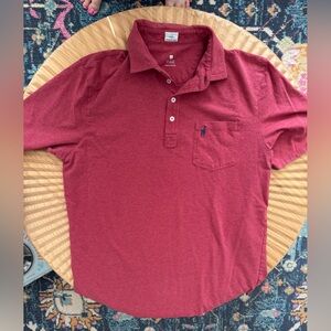 JohnnieO Heathered Original 2 Polo Large Red